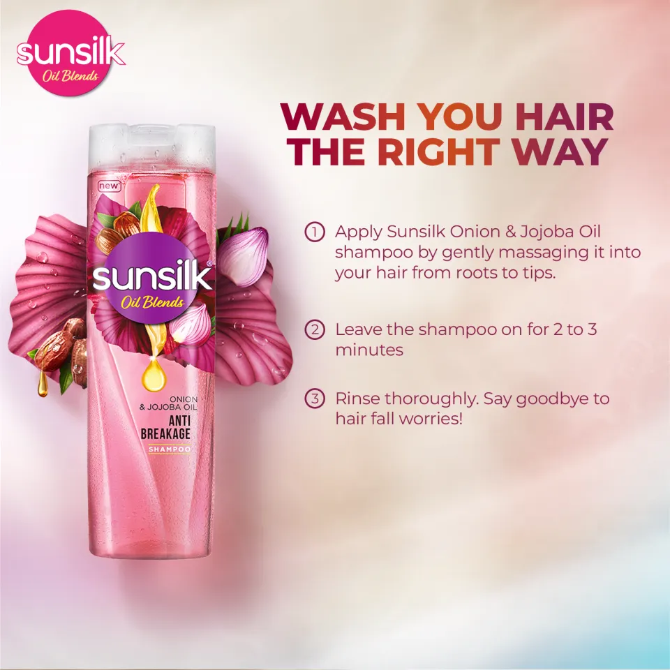 Sunsilk Shampoo Onion & Jojoba Oil 380ML - Image 3